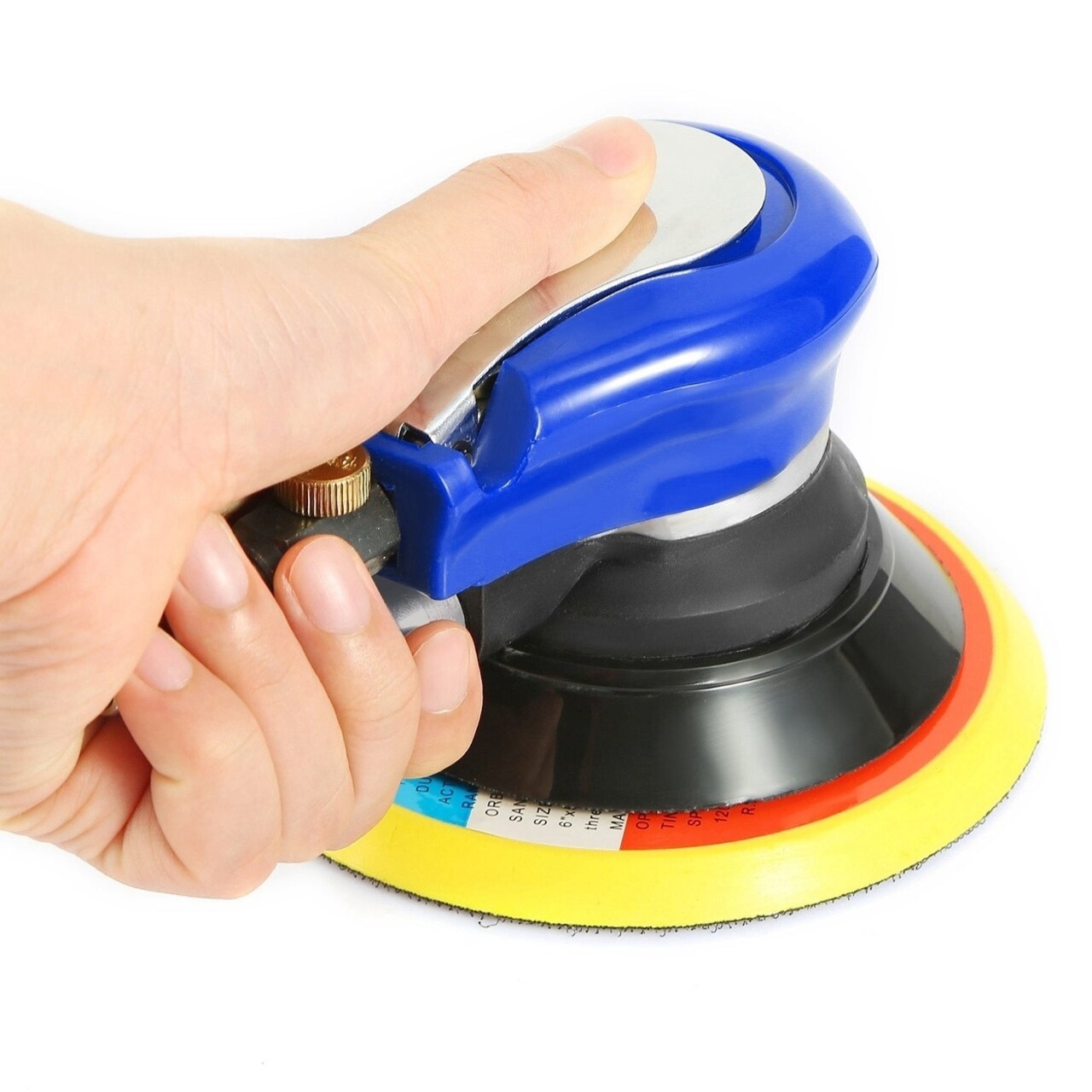 Air Random Orbital Sander Pneumatic Palm Sander 10000Rpm With 7 Sandpapers